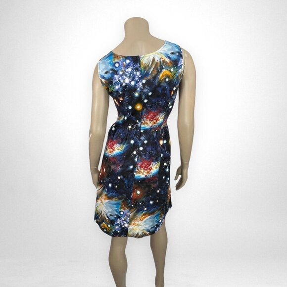 MODCLOTH FERVOUR Galaxy Sleeveless Dress L - Picture 3 of 9